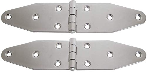 SeaLux Marine Boat Stainless Steel Heavy Duty Strap Hinge 7-1/8