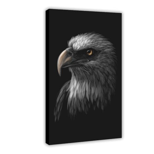 FCOJE Dark Series Bal_Eagle - Póster de retrato para oficina, dormitorio, habitación, estética, 40 x 60 cm