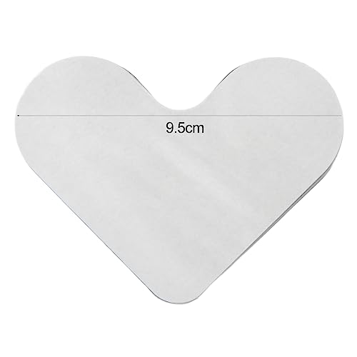 dykaae 8 peças de almofadas de tapete grandes pretas, em forma de coração, lavável, PU, tapete, ades