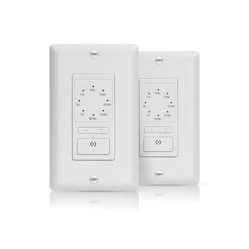 ECOELER 4-Hour Countdown Timer Switch 2 Pack