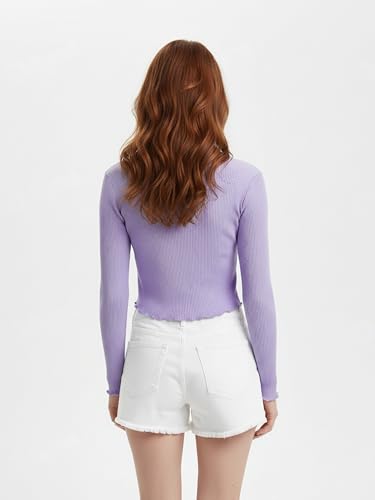 Image of GLOWSTITCH Women's Cropped Tie-Front Shrug Cardigan | Soft Ribbed Knit Long Sleeve V-Neck Top | Stylish Summer Cardigan, Casual Beach & Vacation Wear | Shrug for Woman