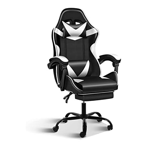 YSSOA Gaming Chair with Footrest Cover