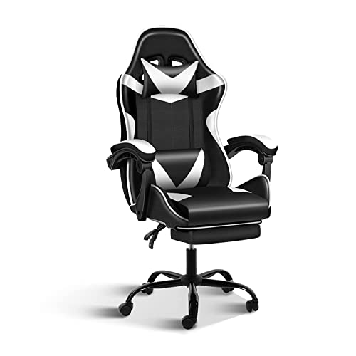 Gaming Chair with Footrest