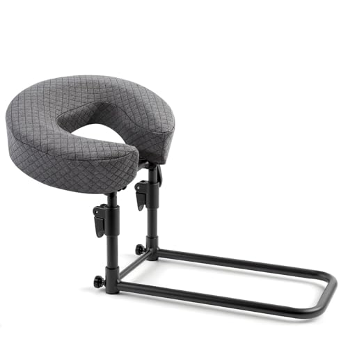 JOQQO Face Down Pillow for Vitrectomy Recovery Equipment – Heavy-Duty Steel Massage Headrest for Bed – Fully Adjustable & Foldable Face Cradle for Post Eye Surgery Sleeping & Home Spa