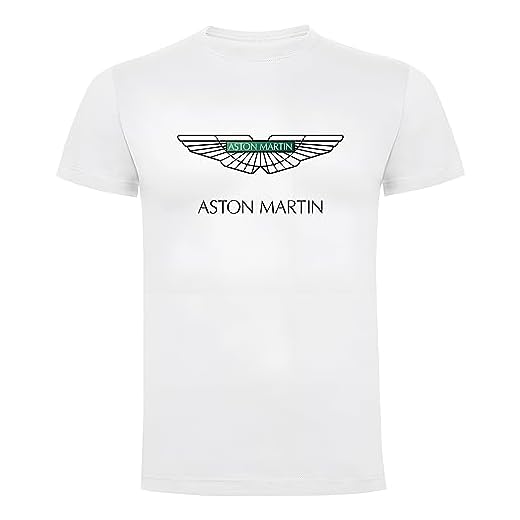 Camiseta Blanca para Fans de Aston Martin Auto Fan Camisa 100% Algodón (L)