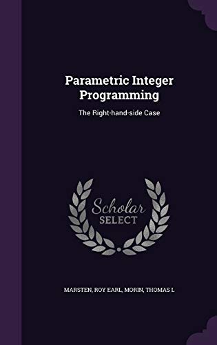Parametric Integer Programming: The Right-hand-... 1342031911 Book Cover