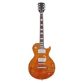 Axman Kirk Hammet Réplique de guitare miniature – Cadeaux musicaux – Échelle 1/4 – Comprend une boîte de présentation, une étiquette de nom et un support de guitare miniature – Image 2