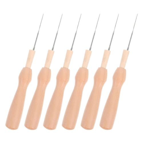LALAFINA Needle Felting Kit Punch Needles Set Smooth Tips for Yarn Embroidery Cross Stitch DIY