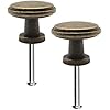 4x Antike Möbel-Griffe, Schubladen-Knöpfe, Landhaus Vintage Design Bro