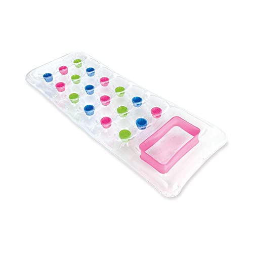 Intex | Luftmatratze mit Fenster | Suntanner | 188 x 71 cm | Farbe: farblich Sortiert/Keine Farbauswahl | ideal für Strand und Schwimmingpool