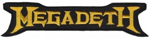 Megadeth Gold_1 Patch Badge Embroidered Iron on Applique Patch Accessory