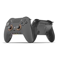 SCUF ENVISION PRO Wireless V1 (2023) PC-Gaming-Controller - Fünf Abnehmbare G-Tasten - Abnehmbare Back-Paddles - Instant Triggers - iCUE-Kompatibel - Stahlgrau