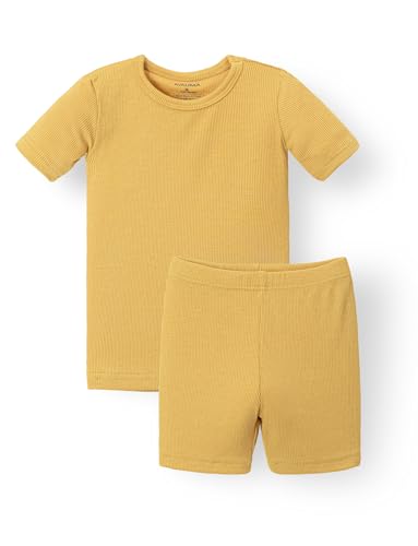 Image of AVAUMA Toddler Short Pajamas Set Baby Boys Girls Kids Snug fit Ribbed Sleepwear pjs for Daily Life Style