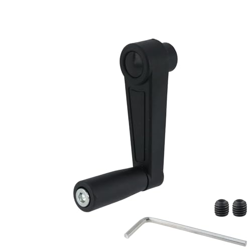 Image of 1 Set 4.13 Inch Nylon Crank Handle for Industrial Machinery | 10mm Round Hole, Foldable Rotatable Design, Construction, Woodworking Projects, Furniture Maintenance, Cutting Process