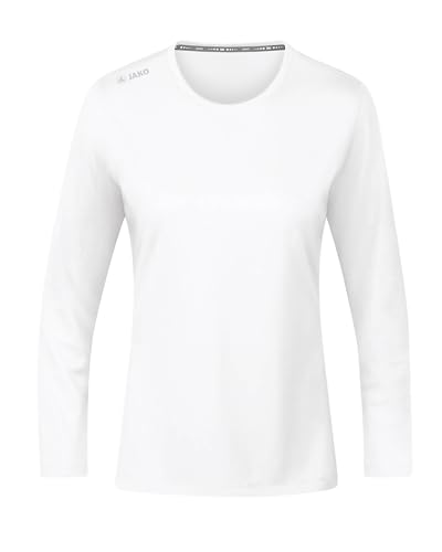 JAKO Damen Longsleeve Run 2.0, Weiß, 36