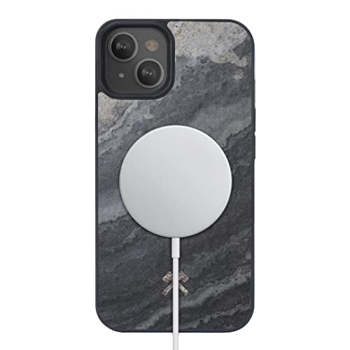 Coque Bumper magnétique pour iPhone 14 Plus Woodcessories Gris Granit