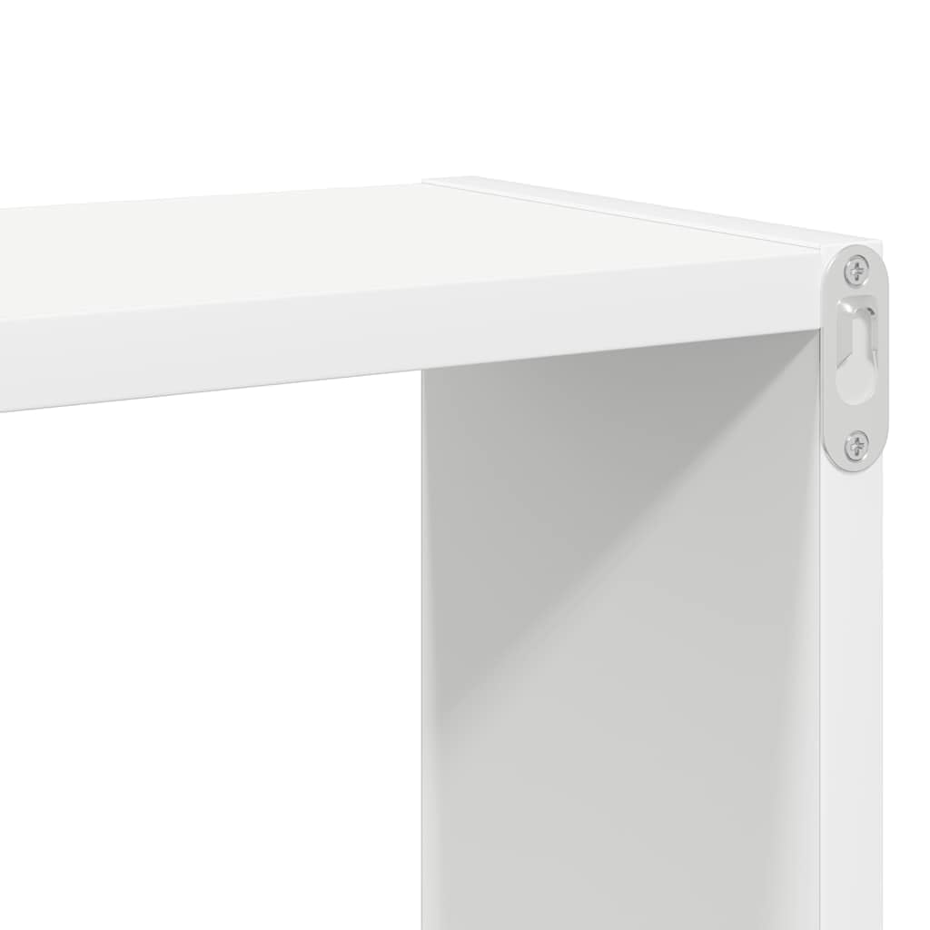 vidaXL 2X Etagères Cube Murales Etagères Suspendues Etagères Flottantes Salon Chambre Salle de Séjour Maison Intérieur Blanc 26x15x26 cm