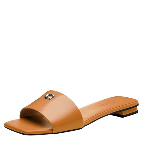 Image of COACH Women's Sculpted C Flat Sandal