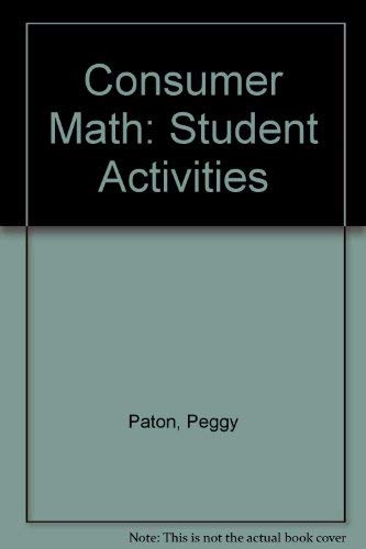 Consumer Math: Student Activities