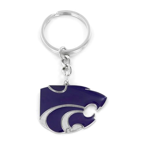 Porte-clés Kansas State Wildcats aminco en métal taille unique pour fans