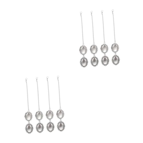 8 Juegos DIY Pendientes de Foto para Graduación con Marco de Vintage Colgantes para Sombrero de Graduación Decoración y Personalizable para Eventos de