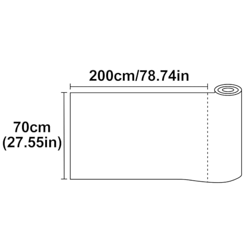 Vinilo decorativo para ventana de vidrio 27.5 x 78.7 pulgadas rojo miniatura 3