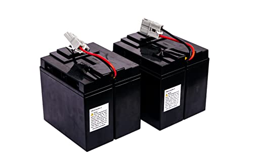 UPC UPGRADE PARTS COMPANY RBC55-UPC Replacement Battery for APC UPS Models: SMT2200, SUA3000, SUA2200, SMT3000, SUA3000XL, SUA5000R5TXFMR, SUA5000RMI5U Assembled in USA!