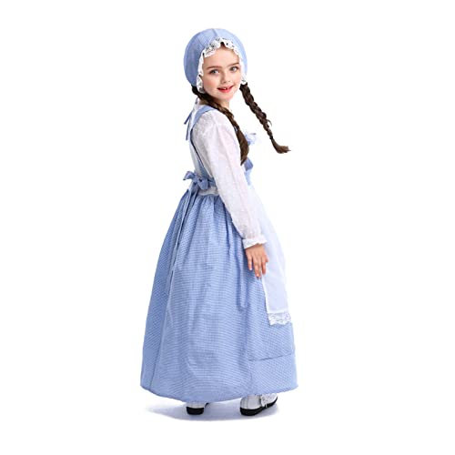 Disfraz tradicional alemán para niñas azul 3-4 años miniatura 2