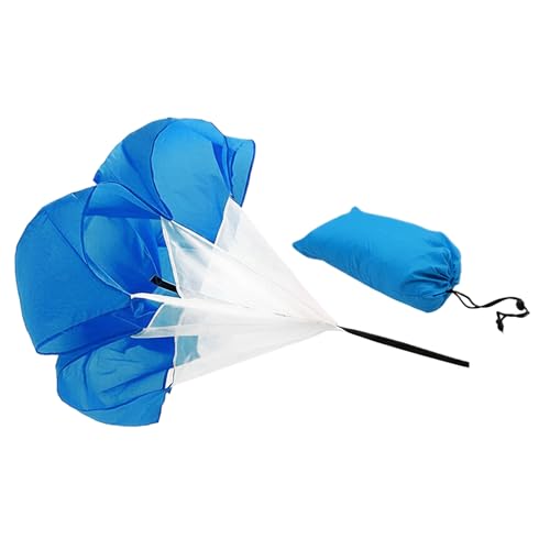ABCISI Running Speed Training: 56" Parachute with Adjustable Strap, Speed Chute Resistance Parachute for Speed and Acceleration Training Fitness Explosive Power Training, Free Carry Bag (Blue)