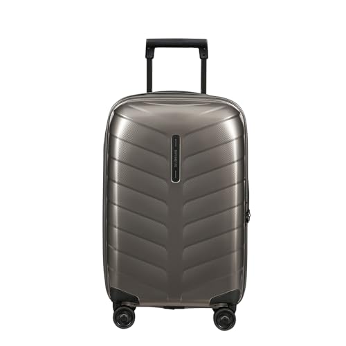 Samsonite Attrix - Spinner S, Bagages à Main Extensibles, 55 cm, 38/44 L, Brown (Dene)