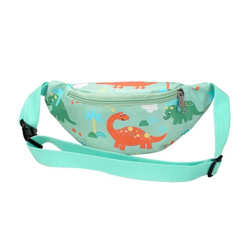 Dinosaur Fanny Pack,Kids Bum Bag Bumbag Cartoon Hipsack Belt Bag Waist Bag Fanny Pack Fabric Nylon Money Belt Crossbody Chest Bag for Children Grils Boys Running Hiking Travel Sports