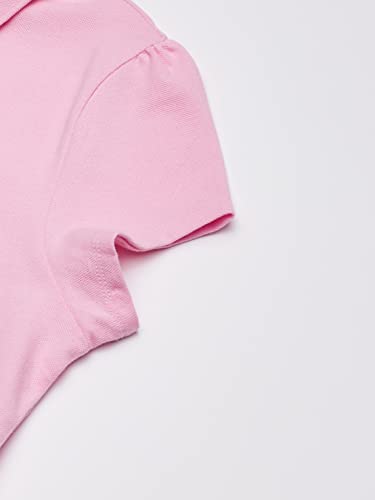 The Children's Place Girls Short Sleeve Ruffle Pique Polo Shirt, Sparkle Pink Single, Small US - image 4