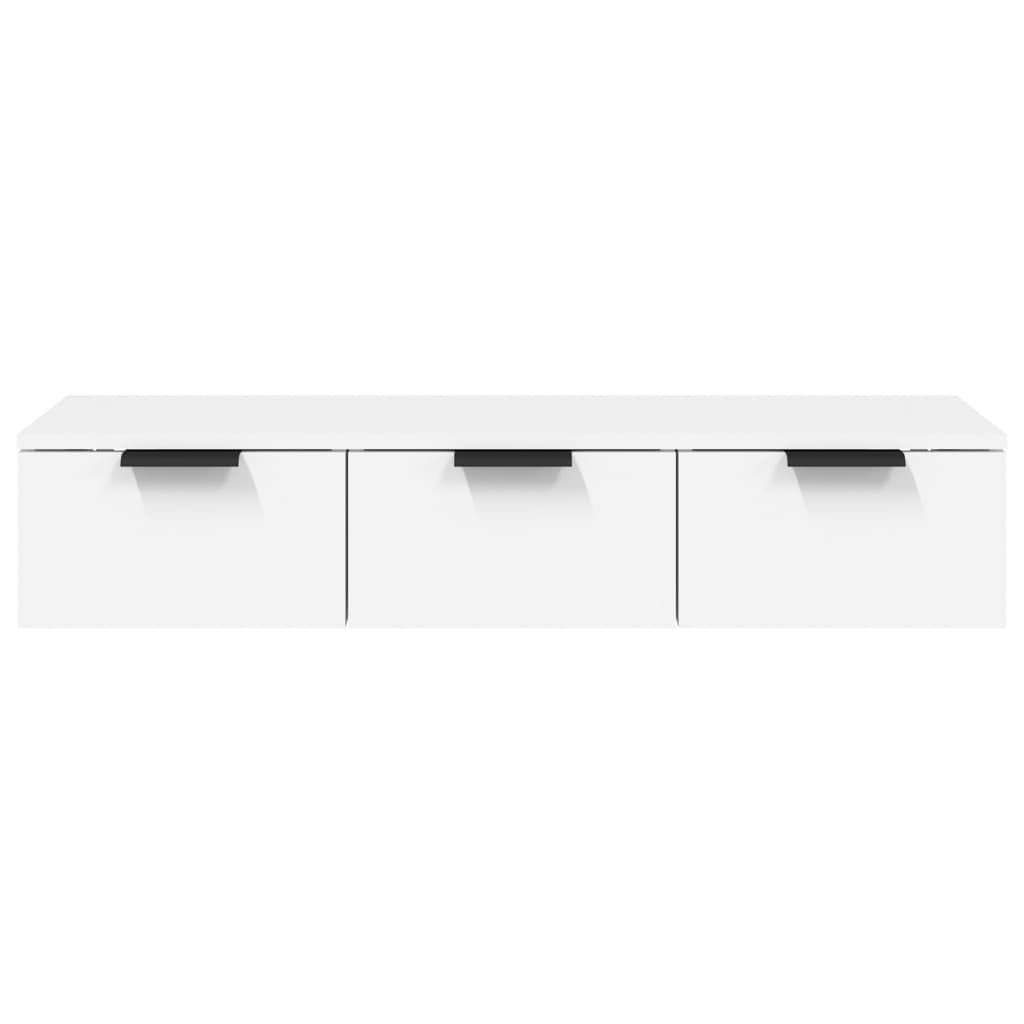 Generico Armadietto a Muro Bianco 102x30x20 cm in Legno Multistrato,Armadietti e portaoggetti-811403