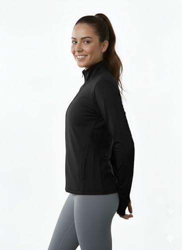 Image of PUMP'D Women's Jacket | Slim Fit | Thumb Hole Open Sleeve | With zipper | Perfect for workout