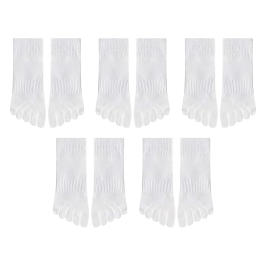 5 Pairs Of Split-Toe Socks, Comfortable And Breathable Socks, Simple And Versatile Socks, Clothing Accessories.