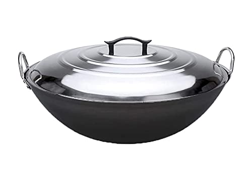 Wok grande de hierro fundido 55 cm miniatura 1