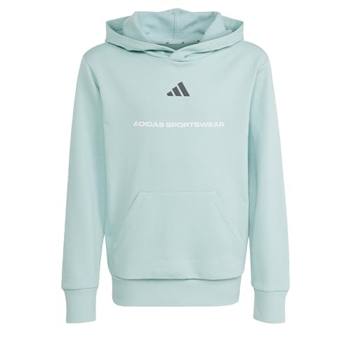 adidas Boy's Sudadera de Felpa con Capucha y Eslogan