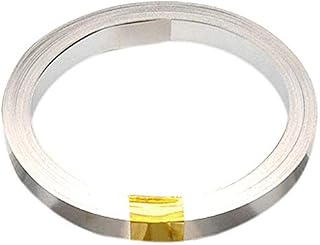 Carkio 10m Pure Nickel Strip,99.96% Nickel 0.15x6mm Compatible with 18650 Power Battery Connection Welding Low Internal Resistance Spot Welding Equipment
