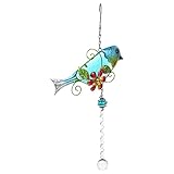 vidrieras cristal emplomado Ornamento colgante decorativo ampliamente utilizado: este hermoso receptor de puede ser una decoración interior y exterior. Los problemas de adornos se pueden usar una decoración perfecta para su hogar, ventana, jardín y patio.