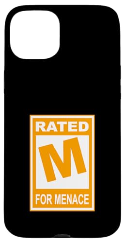 �I�����W�J���[ M For Menace �I�����W�O���t�B�b�N �X�}�z�P�[�X iPhone 15 Plus �p