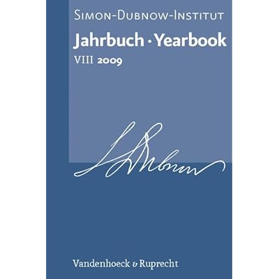 Jahrbuch Des Simon-Dubnow-Instituts/Simon Dubnow Institute Yearbook VIII