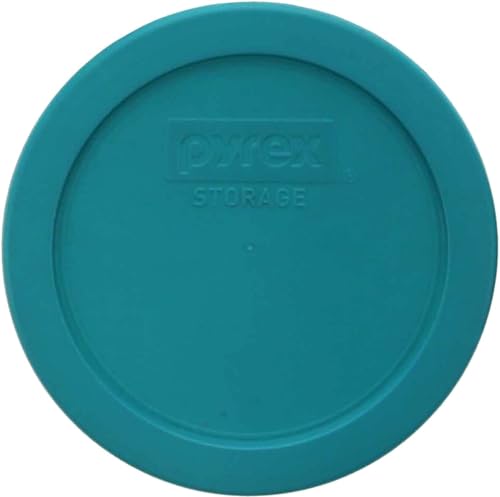 Pyrex 7201-PC 4 Cup Turquoise Food Storage Replacement Lid (4-Pack) - Made in USA