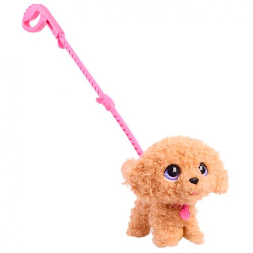 FurReal Wag-a-Lots Poodle Interactive Walking Plush Puppy | Detachable Leash, Sounds, 8-Inch Toy Dog, Holiday Stocking Stuffers, Gifts, Presents, Ages 4 and Up