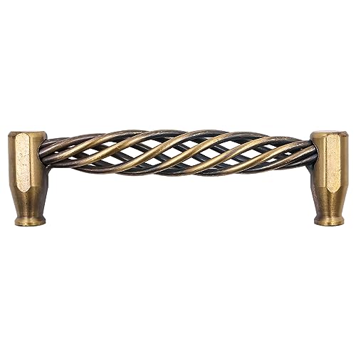 ZONADAH Set of 4 Traditional Drawer Cabinet Handle, Hole Distance 128mm, Metal Bird Cage Furniture Door Pull Handles - Image 2