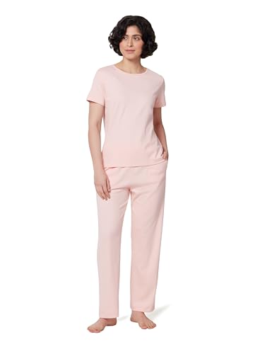 Image of Symbol Premium Women's Cotton Rib T-Shirt and Pajama Night Suit | Two Piece Set | Regular Fit (Available in Plus Sizes)