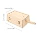 Ipetboom Wooden Moxibustion Box Burner Tool Durable Safe Moxibustion Case for Neck Back Chest and Abdomen Great for Health Enthusiasts