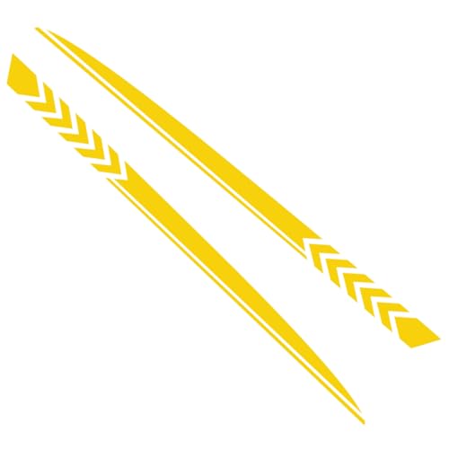 Decals sport jaune brillant pour masquer les rayures de portières