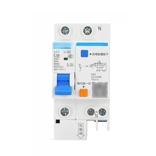 Disjoncteur 63 2P C40A 1P 10A interrupteur de protection pour circuit électrique maison