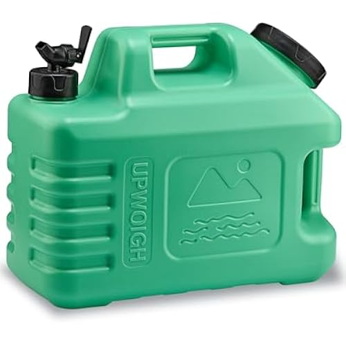 UPWOIGH 5 Gallon Camping Water Jug with Spigot, Mint Green, 1 Pack
