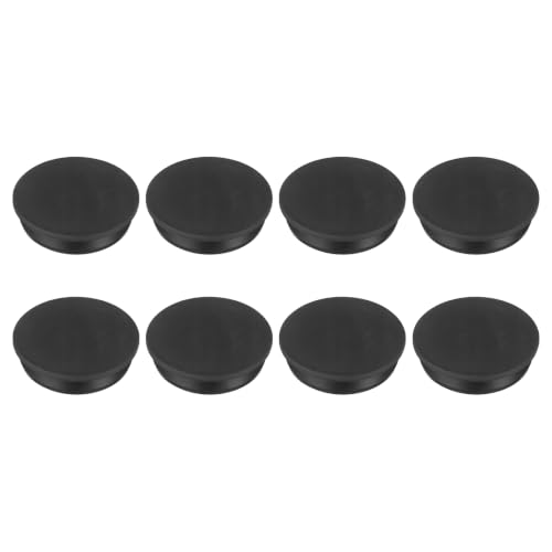 Image of MECCANIXITY 8pcs T-Shaped Silicone Plugs 68.6mm 2-11 /16 Inch Dia Snap in Plug Hole Seal Cover Round Rubber Stopper for 67.5-68.6mm Holes Kitchen Rubber Bulkheads Waterproof Sealing, Black